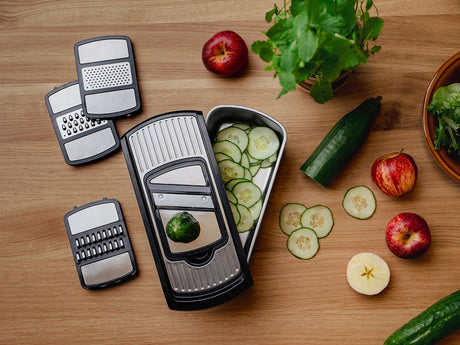 Maak het dagelijks leven makkelijker met de multifunctionele groentesnijder van ONYX Cookware