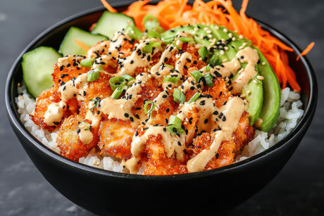 Maak een krokante zalm poké bowl – eenvoudig, gezond en zó lekker met ONYX Cookware