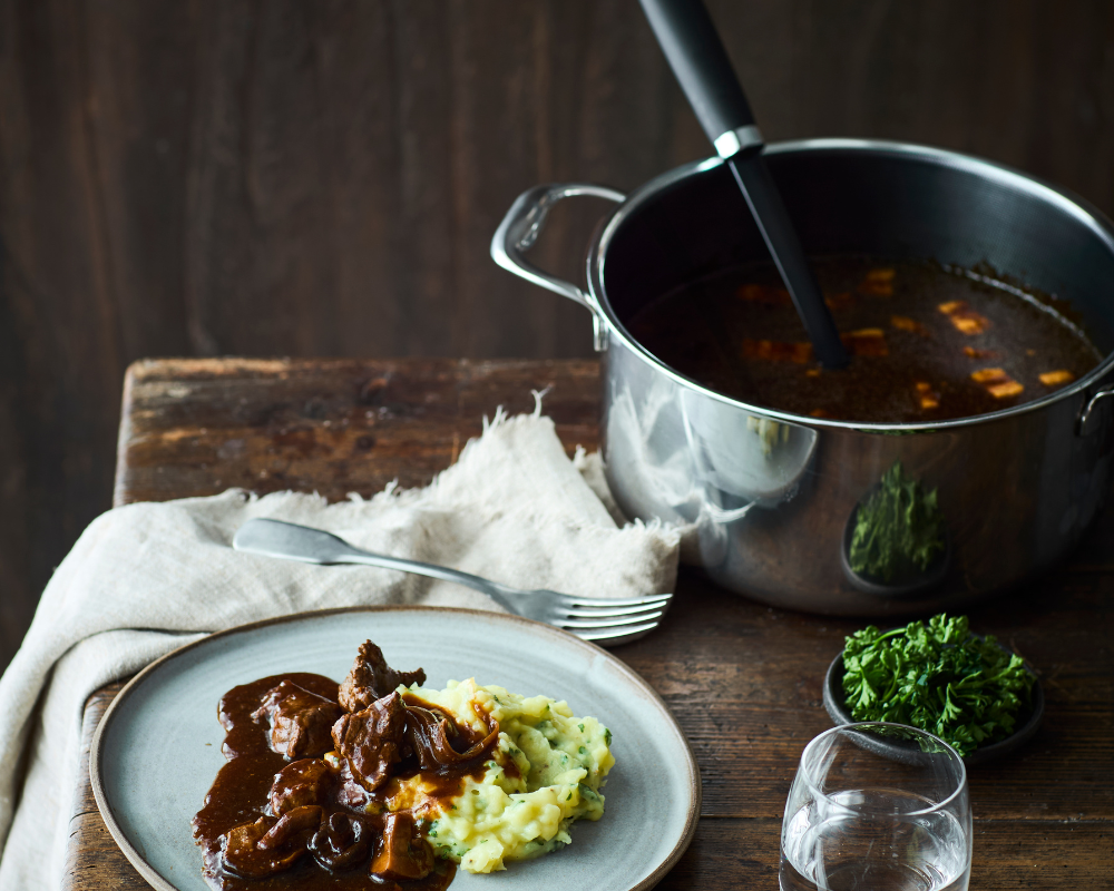 Recept voor wildragout met paddenstoelen
