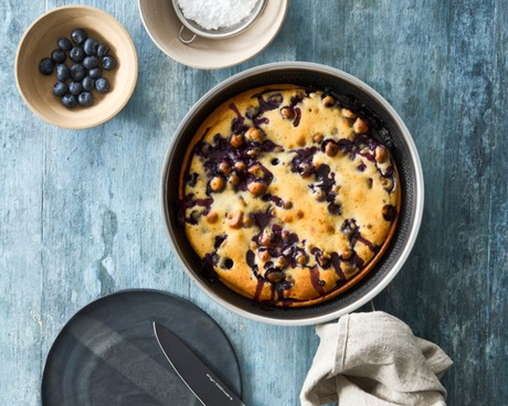 Clafoutis met blauwe bessen