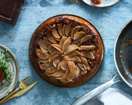 Galette met appel, ui en spek