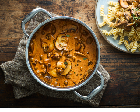 Stroganoff met paddenstoelen