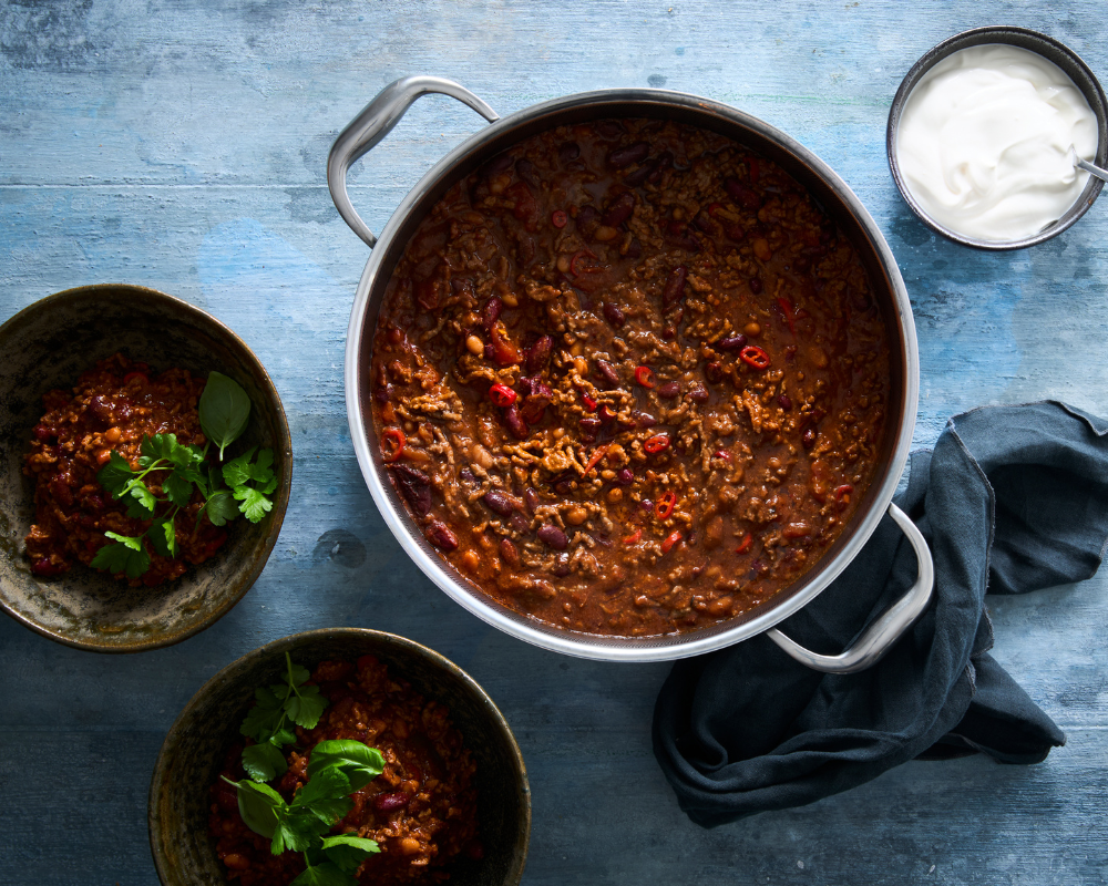 Chili con carne met ONYX Cookware