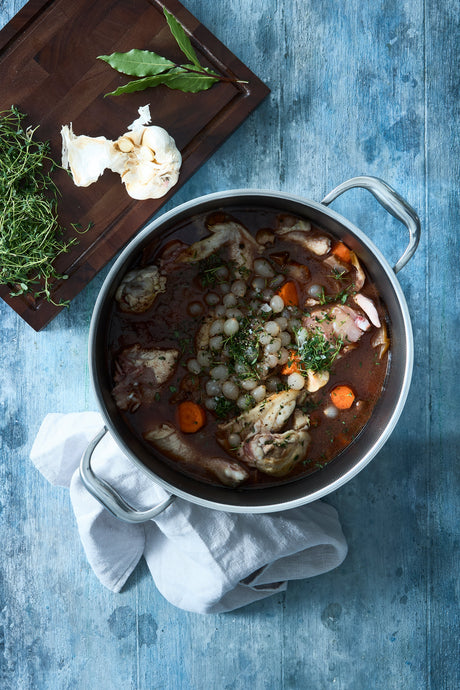 Recept voor Coq au vin – klassieke Franse kipstoof met rode wijn
