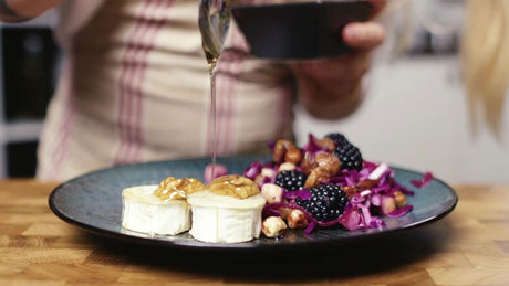 Inspiratie - Salade met gegrilde geitenkaas