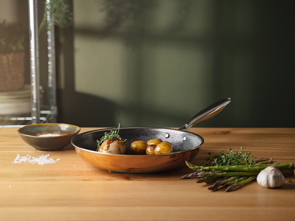 KOPER HYBRID ANTIAANBAK KOEKENPAN 28 CM - 3