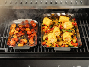 STAINLESS STEEL BBQ TRAY 33×18 CM - 4