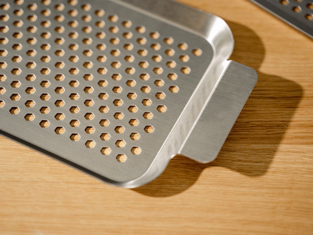 STAINLESS STEEL BBQ TRAY 33×18 CM - 5