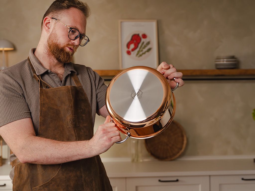 KOPER HYBRID ANTIAANBAK KOOKPAN 24 CM - 6