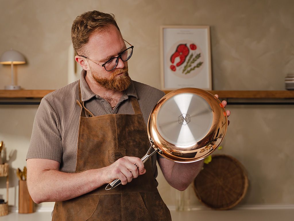 KOPER HYBRID ANTIAANBAK KOEKENPAN 28 CM - 6