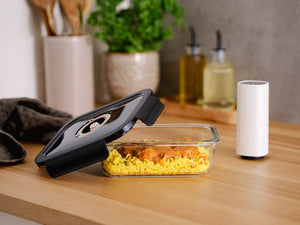 VIERKANTE VACUÜM GLAS CONTAINER - 1230ML - SET - 4ST - 2