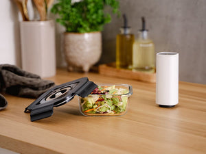 VIERKANTE VACUÜM GLAS CONTAINER - 525ML - SET - 4ST - 2