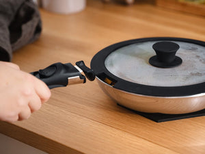 GEMENGDE KOEKENPAN MET AFNEEMBARE HANDGREEP – 5-DEELIGE SET - 3