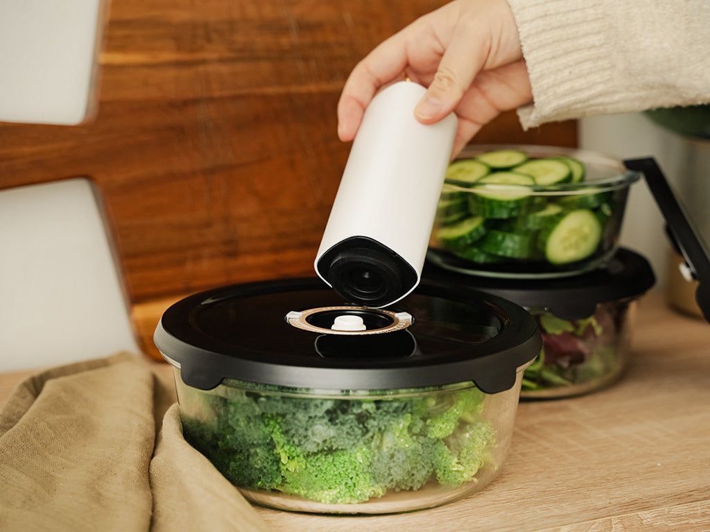 RONDE VACUÜMGLAZEN CONTAINER – 930ML - 2