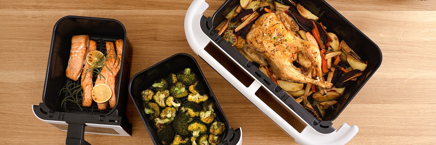 AIRFRYER - DUAL - COMPLEET SET