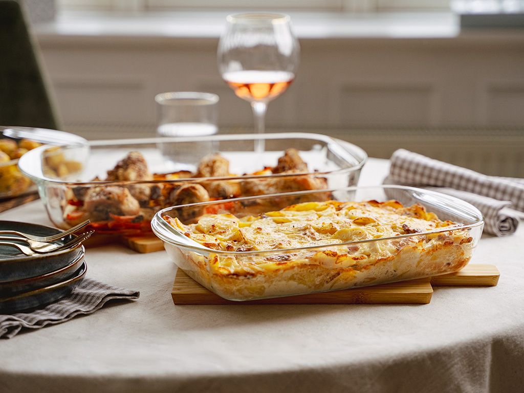 OVENPROOF GLASS DISH - 2L - 5