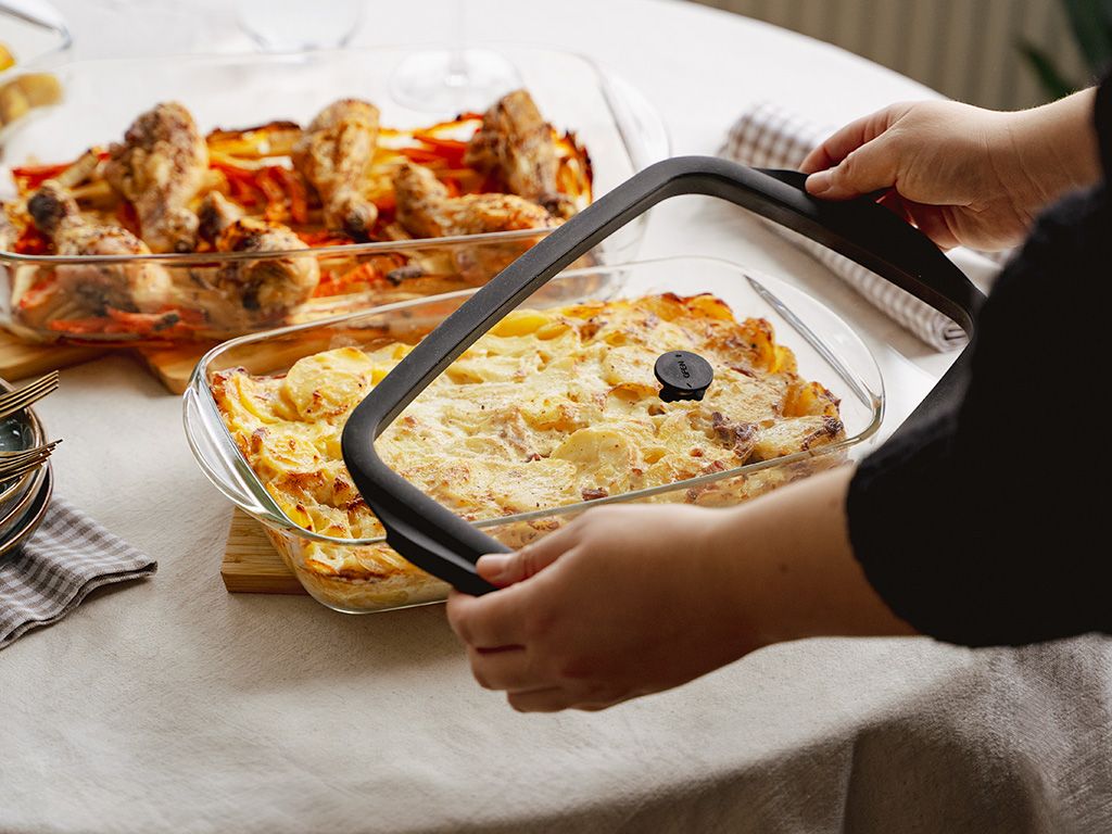 SET OVENBESTENDIGE GLAZEN SCHALEN - 6