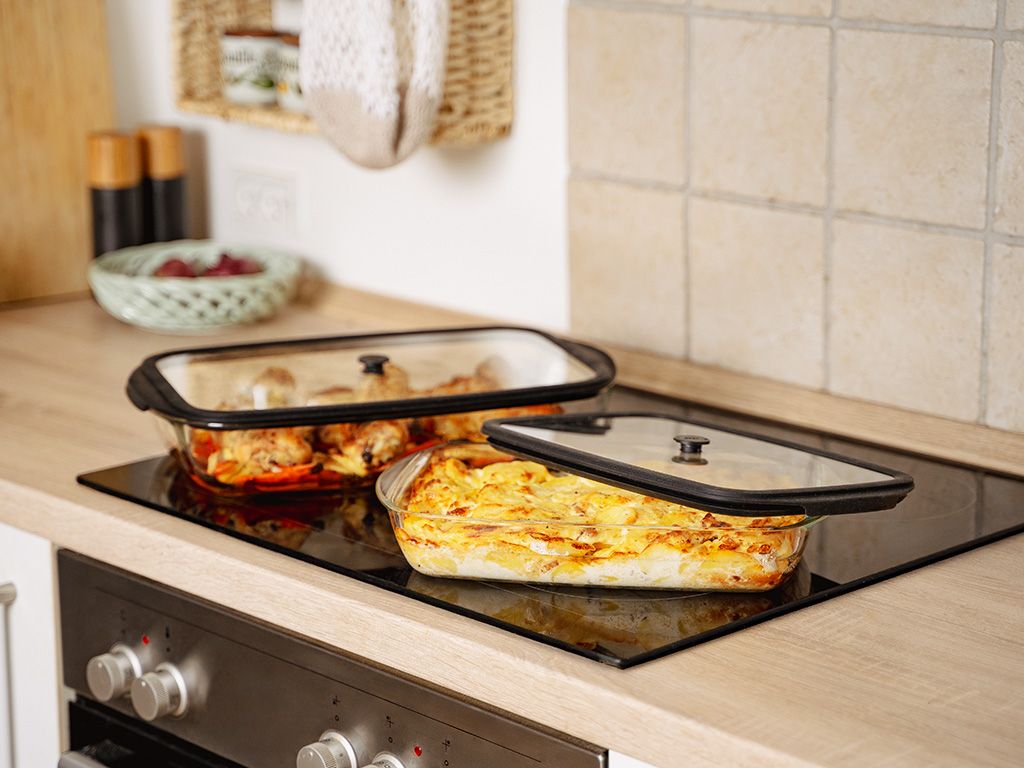 SET OVENBESTENDIGE GLAZEN SCHALEN - 7