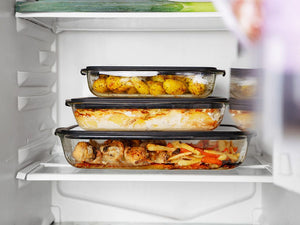 SET OVENBESTENDIGE GLAZEN SCHALEN - 5