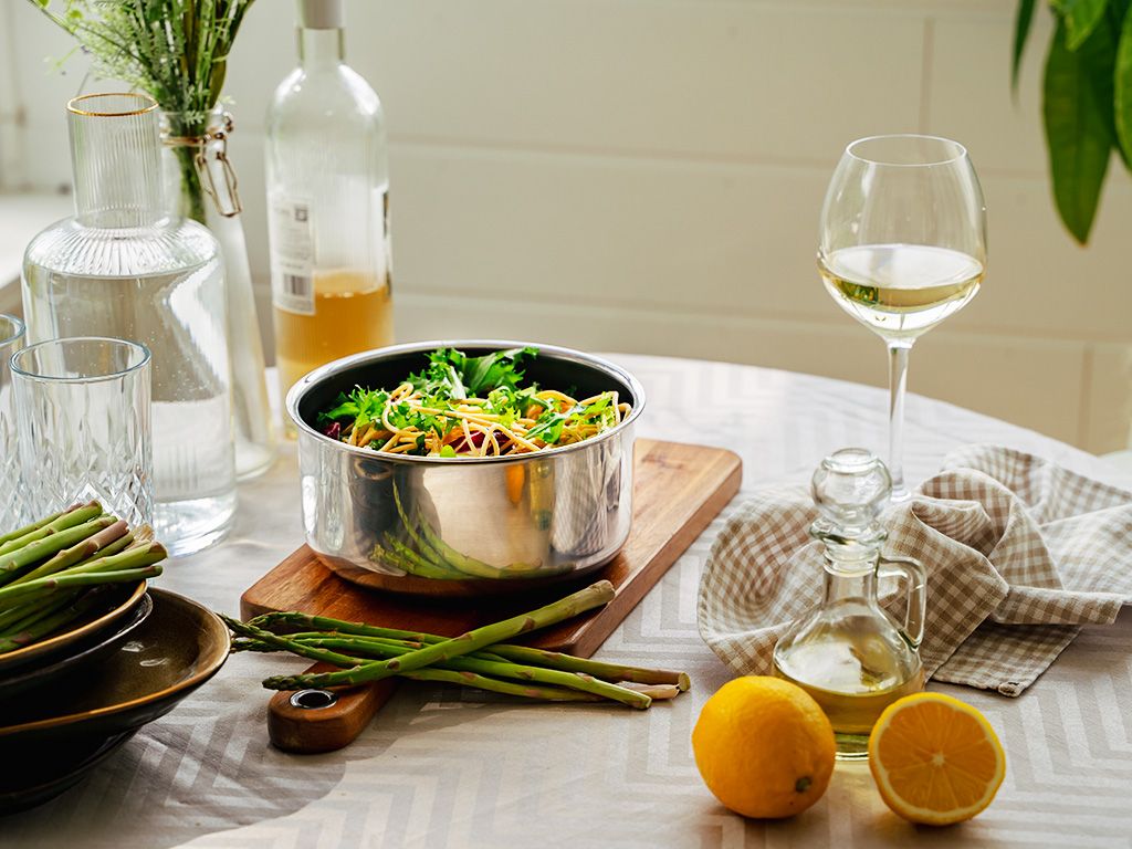 SAUSPOT MET AFNEEMBARE HANDGREEP SET 18CM