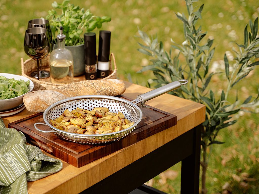 BBQ-GRILLPAN MET AFNEEMBARE HANDGREEP 28 CM - 6