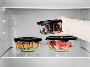 RONDE VACUÜMGLAZEN CONTAINER – 930ML - 12
