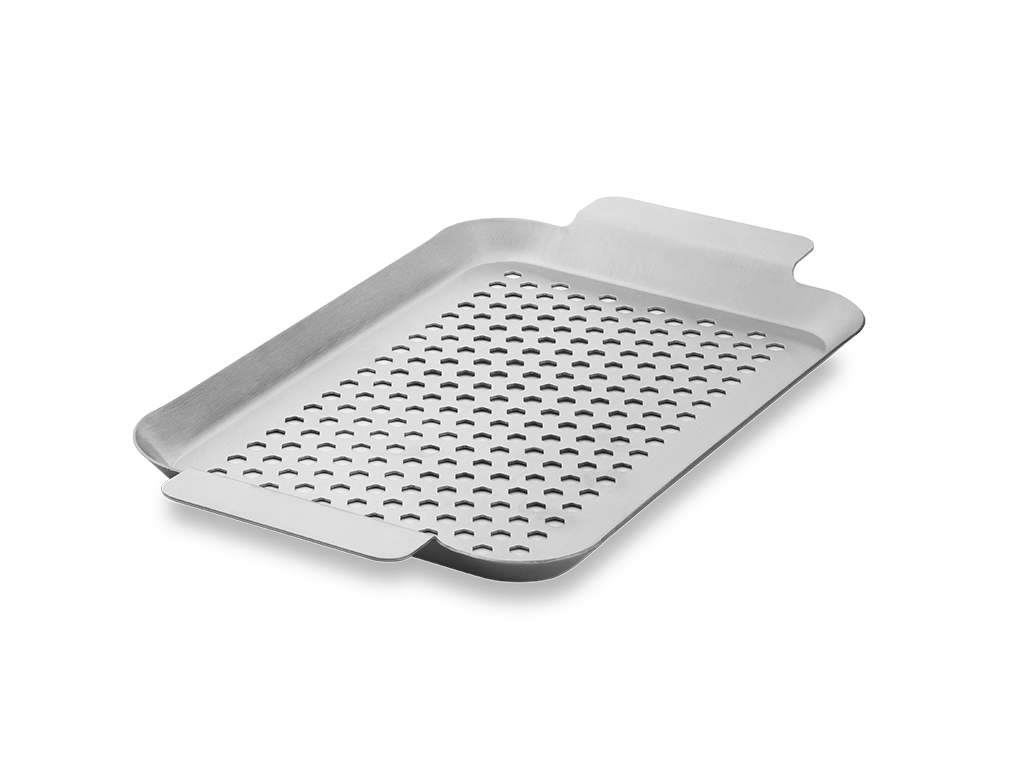 STAINLESS STEEL BBQ TRAY 33×18 CM - 1