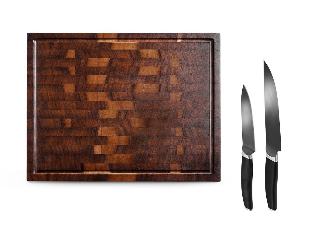 WALNOOT SNIJPLANK – ESSENTIAL SET - 1