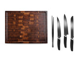 WALNOOT SNIJPLANK – PREMIUM SET