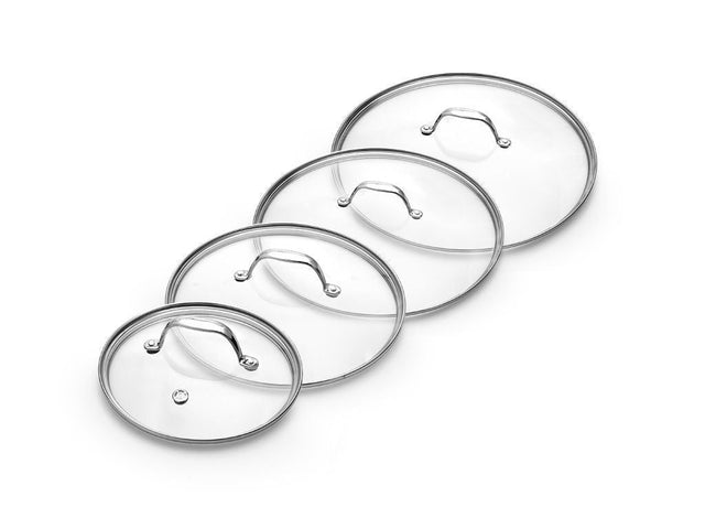 GLAZEN DEKSELSET 18/20/24/28 CM – 4-DELIG - 1