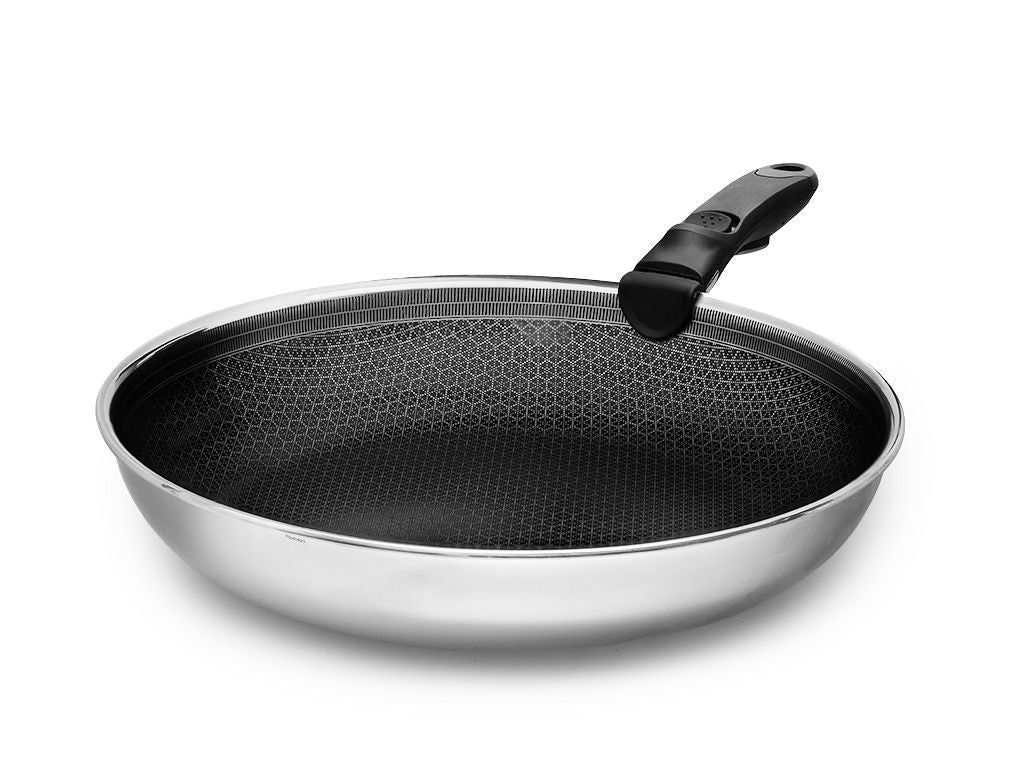 KOEKENPAN MET AFNEEMBARE HANDGREEP SET 30CM - 1