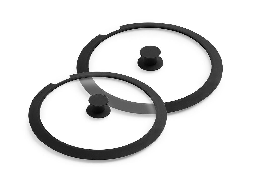 GLAZEN DEKSEL ZONDER HANDGREEP – 2 STUKS - 1