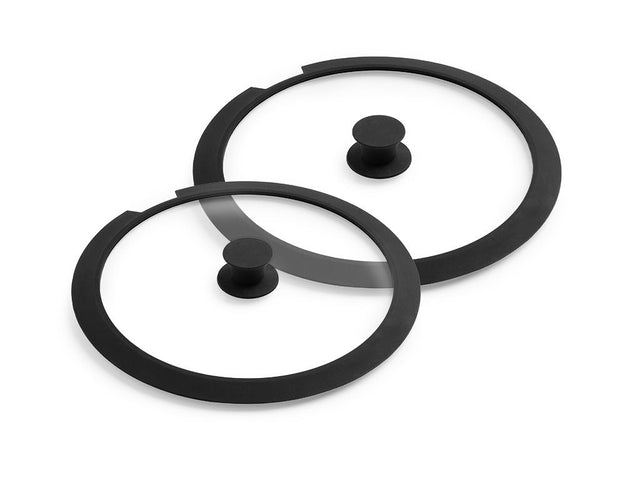 GLAZEN DEKSEL ZONDER HANDGREEP – 2 STUKS - 1