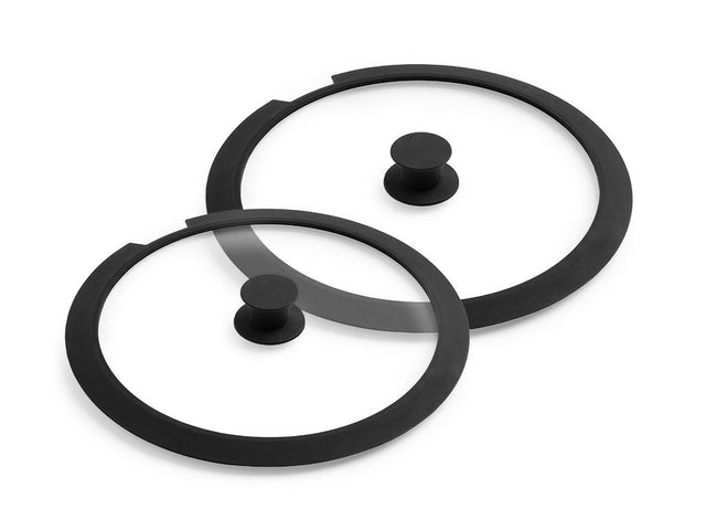 GLAZEN DEKSEL ZONDER HANDGREEP – 2 STUKS - 1