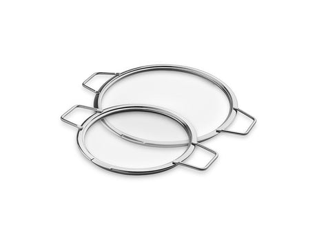 STAPELBARE GLAZEN DEKSELS – 18/ 24 CM – 2 STUKS - 1