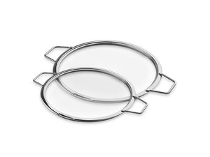 STAPELBARE GLAZEN DEKSELS – 24/ 28 CM – 2 STUKS - 1