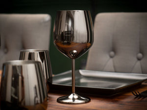 WIJNGLAS IN ROESTVRIJ STAAL