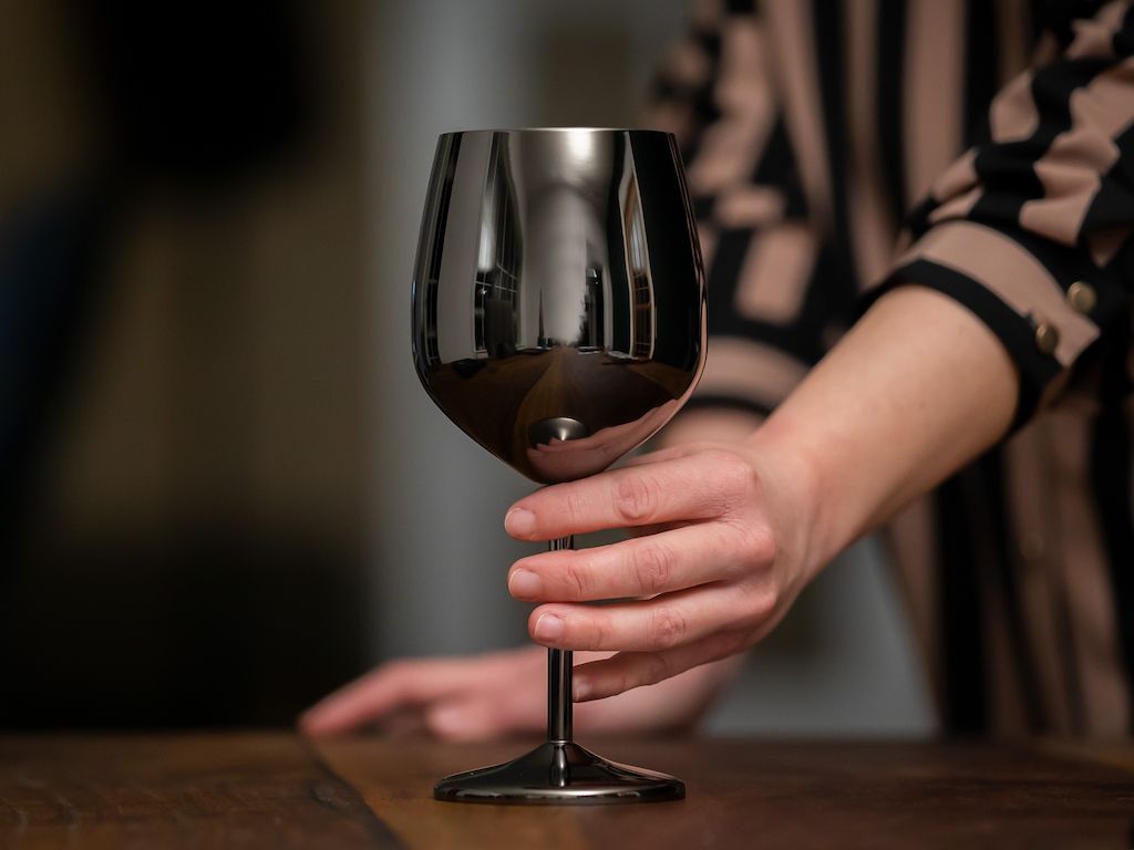 WIJNGLAS IN ROESTVRIJ STAAL - 5