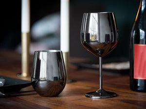 STAINLESS STEEL WINE GLASS SET 4-PC - 9