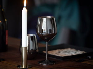 WIJNGLAS IN ROESTVRIJ STAAL