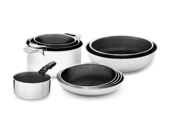 KEUKENSET MET AFNEEMBARE HANDGREEP – 10-DELEN