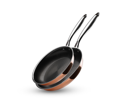 KOPER HYBRID ANTIAANBAK KOEKENPAN+SAUTÉPANSET - 2 DELEN - 1