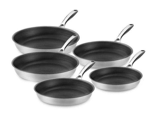 ZERO – NATUURLIJKE ANTIAANBAK KOEKENPANNENSET – 5 DELIG - 1