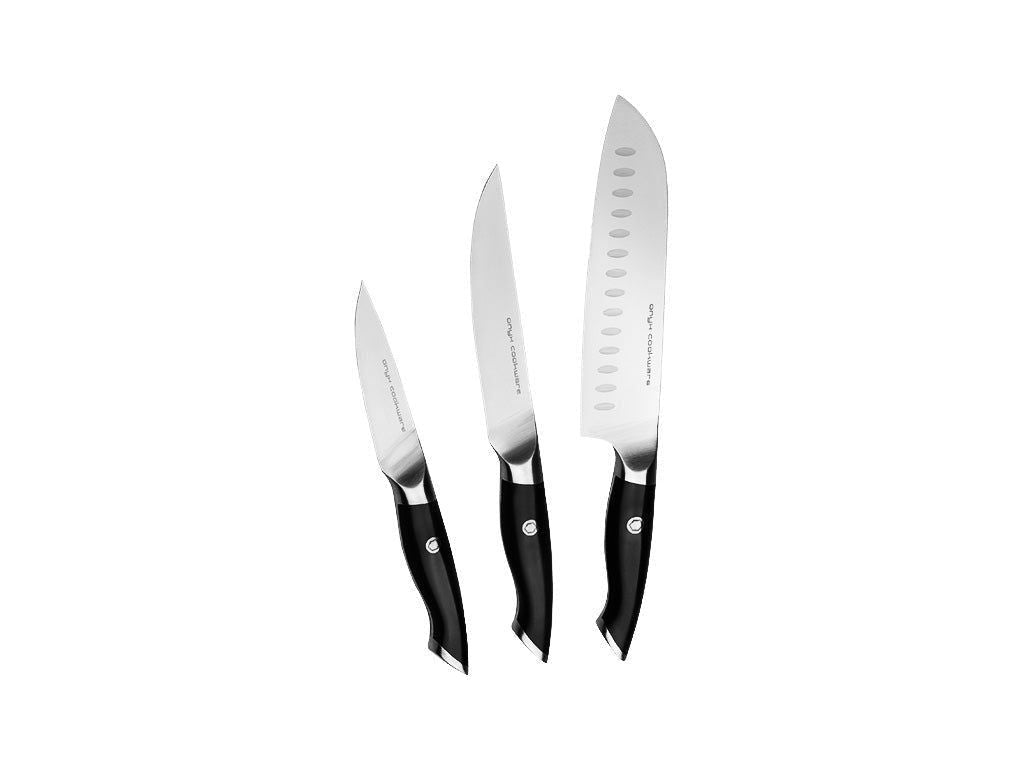 3-DELE SANTOKU-UNIVERSAL-URTE KNIVSÆT - 1