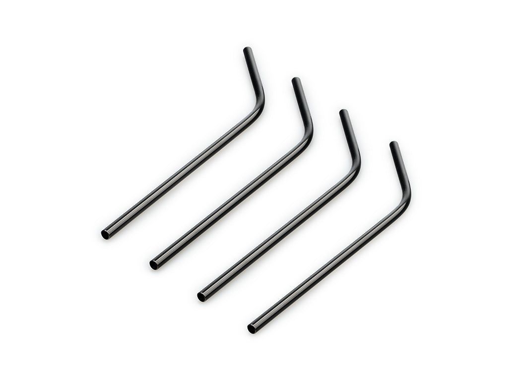 REUSABLE STEEL STRAWS - CURVED - 2