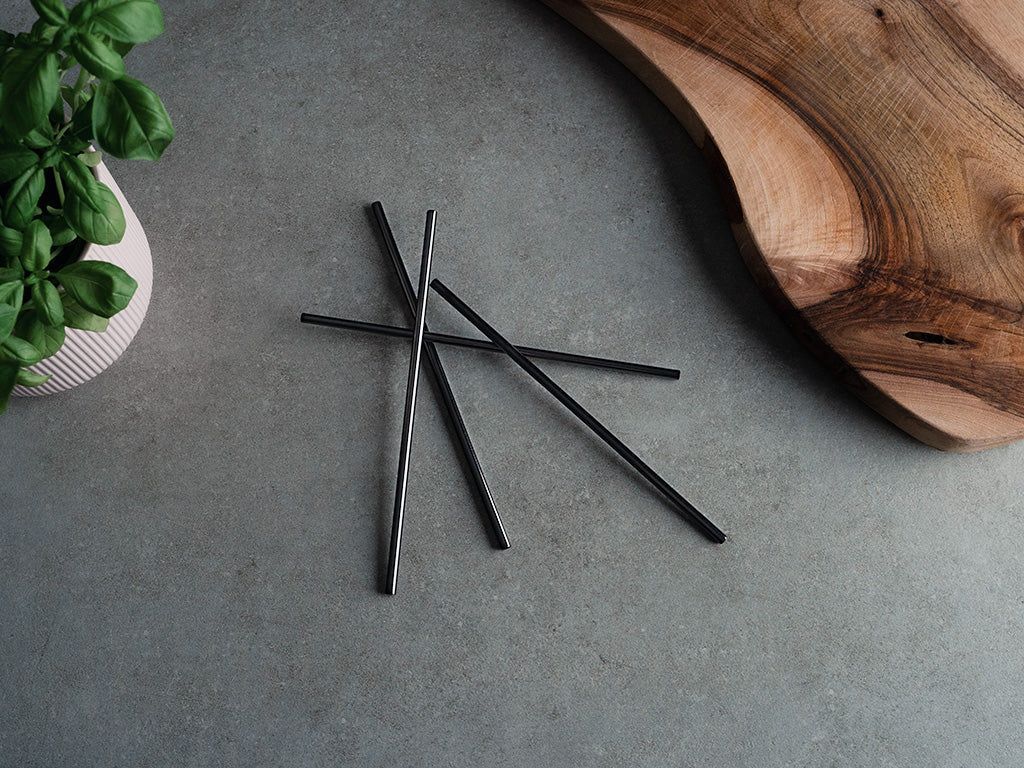 REUSABLE STEEL STRAWS - PARTY BUNDLE - 6