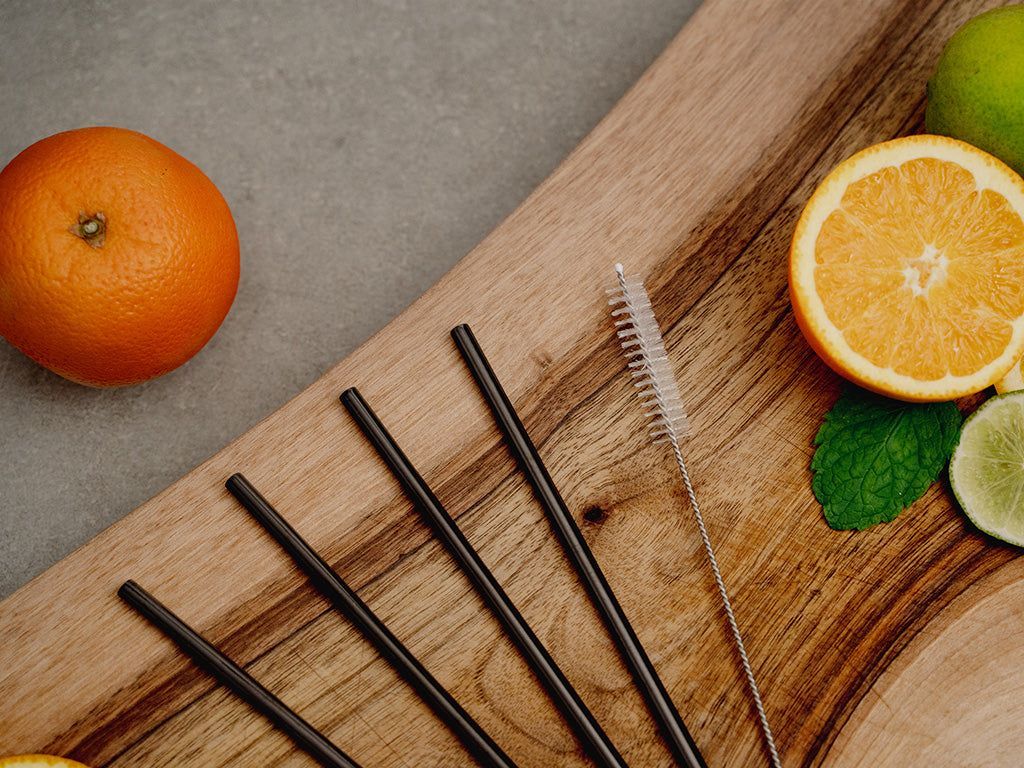 REUSABLE STEEL STRAWS - STRAIGHT - 3