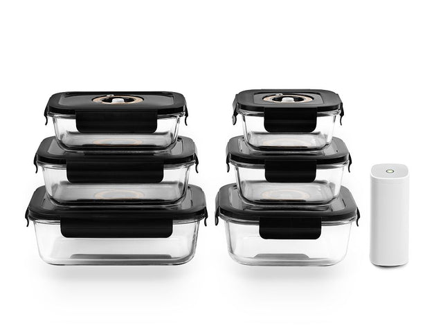 VACUÜM GLAS CONTAINER MIX SET - 6ST - 1