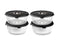 RONDE VACUÜMGLAZEN CONTAINER – 1400ML SET - 4-PAK