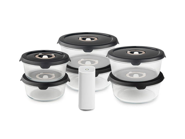 RONDE VACUÜMGLAZEN CONTAINER MIX SET – 6-PAK - 1